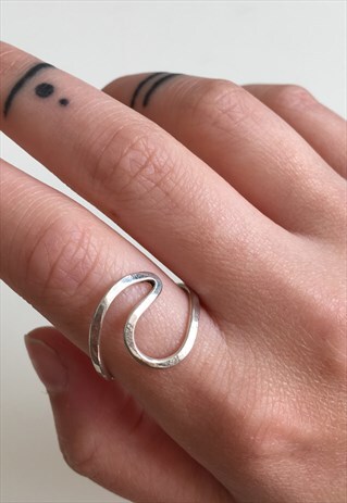 STERLING SILVER WAVE RING