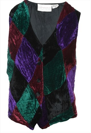 Vintage Multi-colour Waistcoat - L