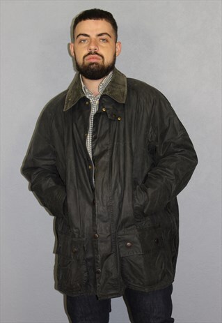 VINTAGE MENS BARBOUR BEAUFORT JACKET BLUE A155 SIZE C50/127