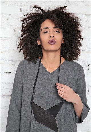 GEOMETRIC JEWELRY/ LEATHER JEWELRY FOR HER/