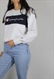 Vintage Champion Sweatshirt Jumper w Spell Out Logo