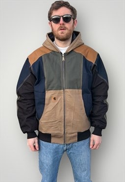 Vintage Reworked Carhartt one of a kind bomber jacket coat