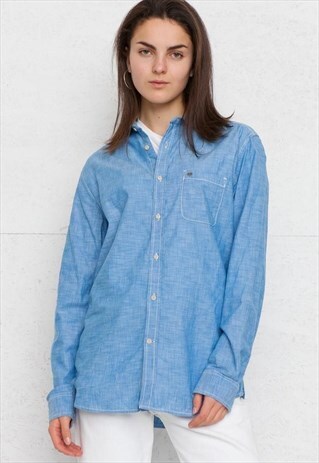 VINTAGE BLUE DIESEL LONG SLEEVE SHIRT