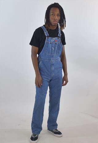 VINTAGE BLUE DICKIES DENIM 90S DUNGAREES