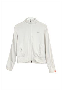 Vintage Nike Crop zip up Sweatshirt in White M