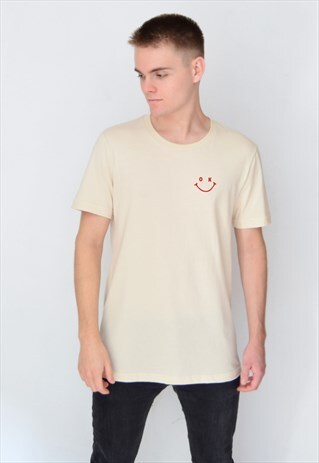 BEIGE OK (RED) T-SHIRT