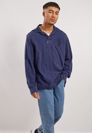 VINTAGE RALPH LAUREN LONG SLEEVE POLO TOP