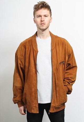 VINTAGE SUEDE BOMBER JACKET
