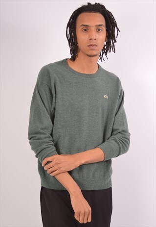 VINTAGE LACOSTE JUMPER SWEATER GREEN