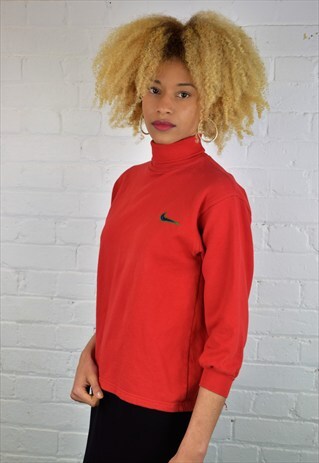 VINTAGE 90'S NIKE POLO NECK TOP