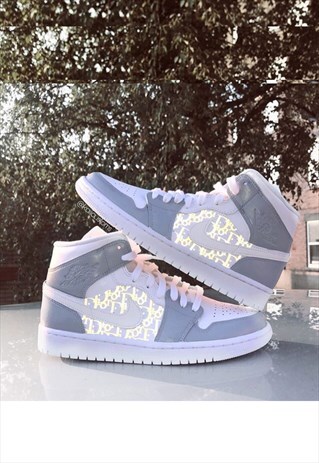 DIOR INSPIRED NIKE JORDAN MID - UNISEX