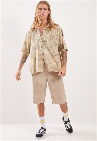 VINTAGE PATTERNED FESTIVAL SHORT SLEEVE SHIRT
