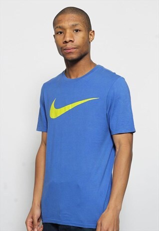 VINTAGE NIKE LOGO T-SHIRT BLUE