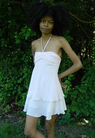 BABY PINK MINI DRESS 90S