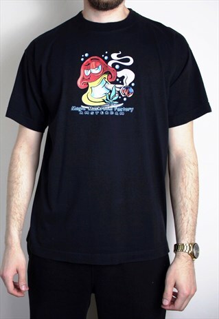 VINTAGE AMSTERDAM MUSHROOM T-SHIRT MENS LARGE