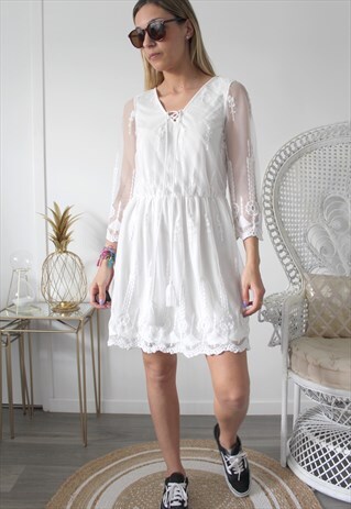 WHITE DRESS