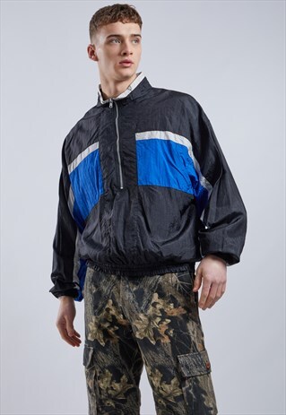 VINTAGE 1/4 ZIP SHELL JACKET