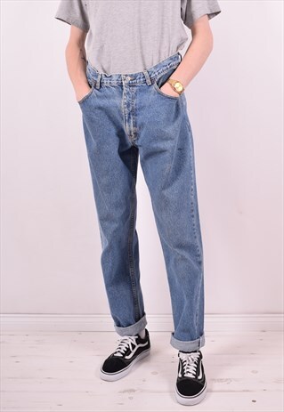 CALVIN KLEIN MENS VINTAGE JEANS W34 L33 BLUE 90S