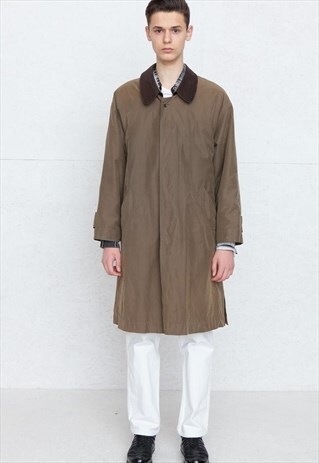VINTAGE BROWN BUGATTI CAR LONG COAT