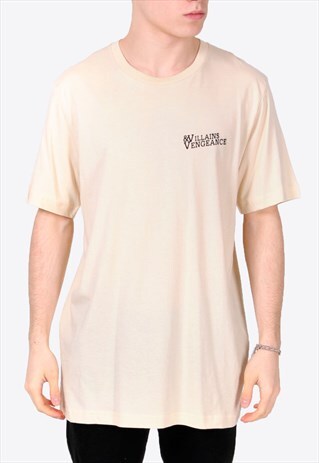 BEIGE LOGO (BLACK) T-SHIRT