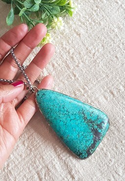 Vintage Statement Turquoise Necklace