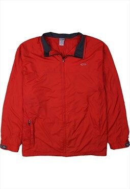 Vintage 90's Champion Windbreaker Sportswear Full Zip Up Red