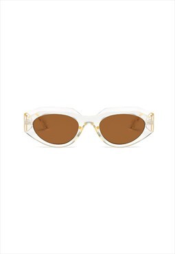 Ivy Oval Sunglasses Brown