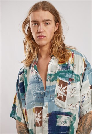 VINTAGE PATTERNED SHORT SLEEVE SHIRT