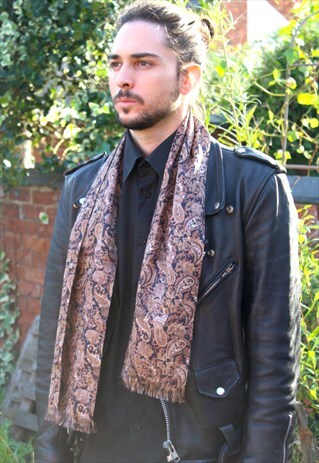 VINTAGE 70S MOD PAISLEY SCARF - SAMMY - INDIE RETRO CLASSIC