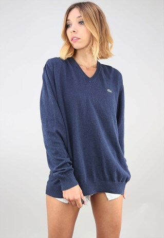 VINTAGE OVERSIZED BLUE LACOSTE JUMPER