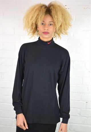 VINTAGE 90'S NIKE POLO NECK TOP