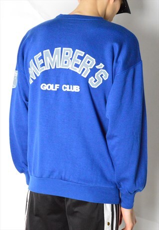 VINTAGE 90S BLUE GOLF NEW YORK SWEATSHIRT