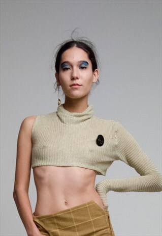 KNITTED CROP TOP
