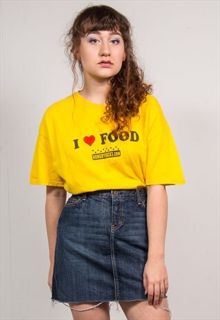 VINTAGE 90'S DARK BLUE DENIM RAW HEM MINI SKIRT