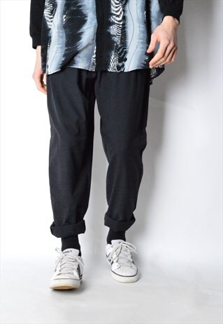 VINTAGE 80S UNISEX BLACK PANTS