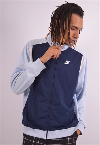 VINTAGE NIKE TRACKSUIT TOP JACKET BLUE