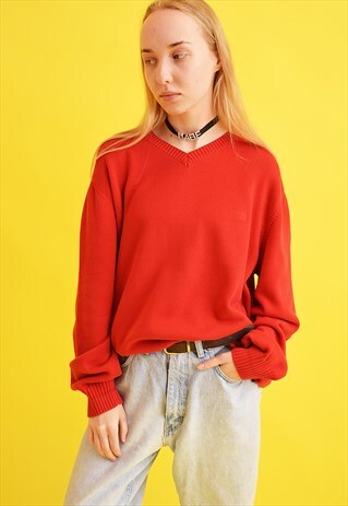 90'S RETRO HUGO BOSS OVERSIZED KNIT DADS JUMPER TOP