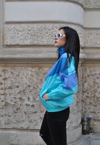 VINTAGE WINDBREAKER MULTICOLOR WINDJACKET COD.4-13