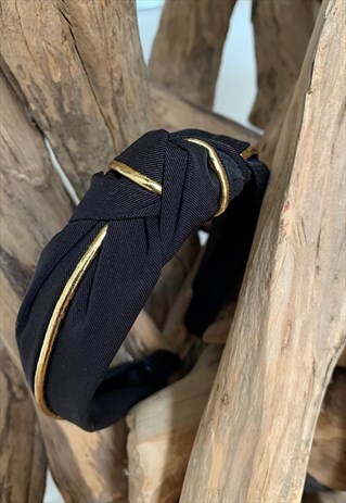 BLACK KNOT HEADBAND