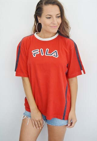 90S FILA VINTAGE LOGO TEE/ T-SHIRT