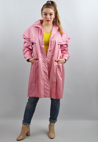 VINTAGE PINK METALLIC DUSTER / MAC