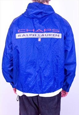 Vintage Chaps Ralph Lauren Spell Out Pullover Jacket Medium
