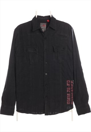 VINTAGE 90'S EDGAR DUNGAREE SHIRT LONG SLEEVE BUTTON UP