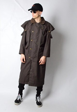 VINTAGE 80S BROWN TRENCH COAT