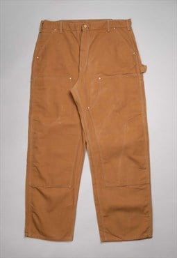 Brown Carhartt Patchwork Carpenter Style Cargo Trousers