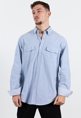 VINTAGE 80S TOMMY HILFIGER CLASSIC SHIRT / S8572