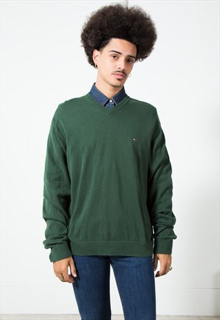 ON SALE VINTAGE TOMMY HILFIGER KNITWEAR JUMPER / S0432