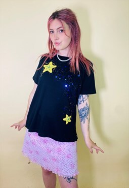 Cute Mermaid Starfish Sequin T Shirt
