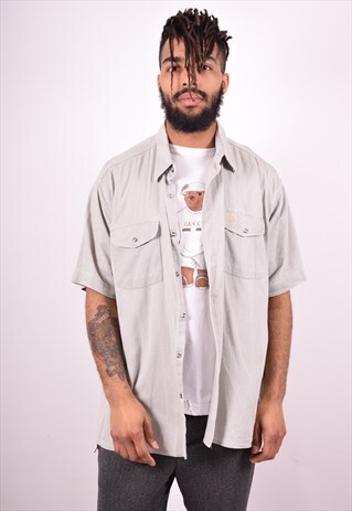 CAMEL MENS VINTAGE SHIRT XXL GREY 90'S
