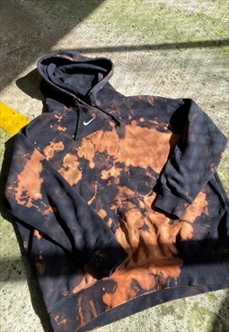 Vintage 90s Nike Centre Swoosh Black Embroidered Hoodie
